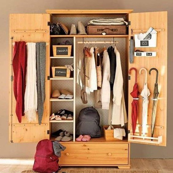 tủ quần áo mini bằng gỗ đẹp