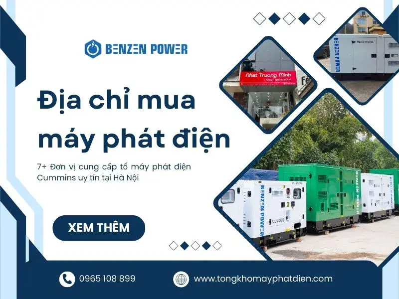 Địa chỉ bán máy phát điện công nghiệp chính hãng tại Hà Nội